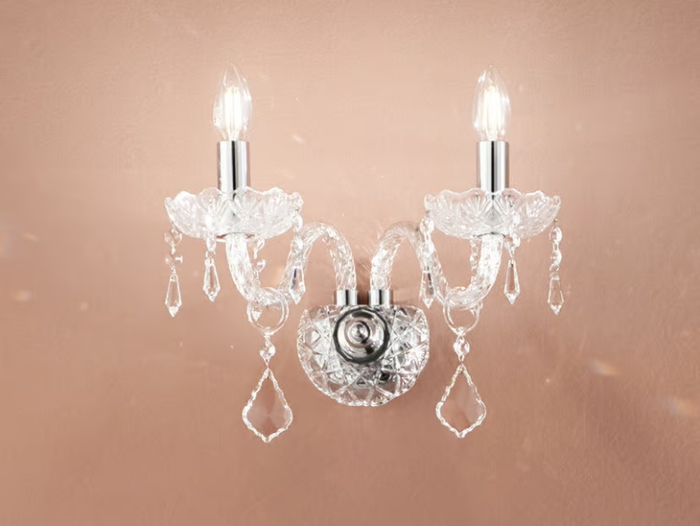 INCANTO - Glass wall lamp with crystals _ Fan Europe Lighting